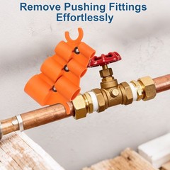 12x 1/4&Prime;-1&Prime; Pipe Depth Gauge Deburring Kit Plumbing Tool for PEX Copper PVC CPVC