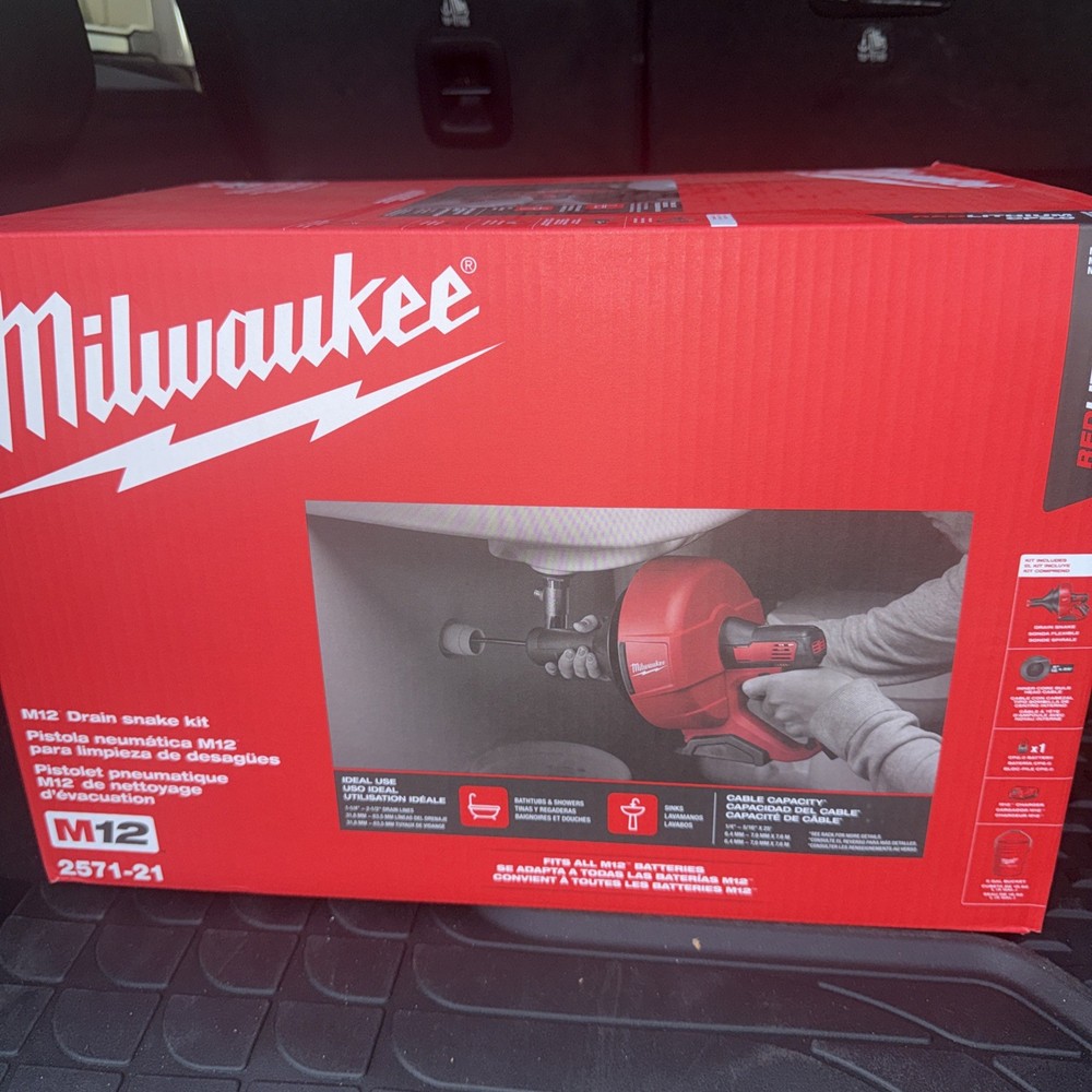 Milwaukee 2571-20 M12 Drain Snake Kit