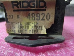 Ridgid 48920 | 3/8&Prime; &ndash; 16 UNC 500B Left-Hand High Speed Bolt Dies
