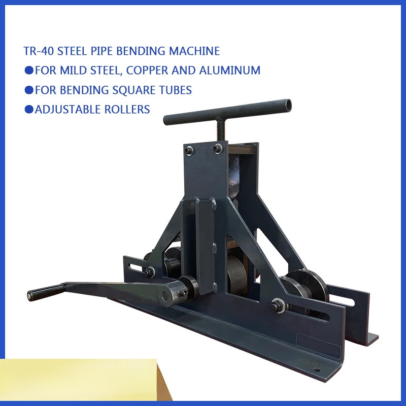 Manual Three-roll Bending Machine TR-40 Steel Pipe Square Tube Rolling Bending