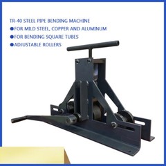 Manual Three-roll Bending Machine TR-40 Steel Pipe Square Tube Rolling Bending