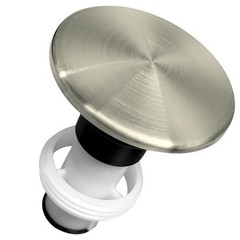 972-098J Plumbing-Equipment Brushed Nickel Drain Sink Stopper, Silver