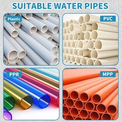 PVC Pipe Threader Set 1/2 And 3/4 Inch Carbon Steel Thread Cutting Dies Kit