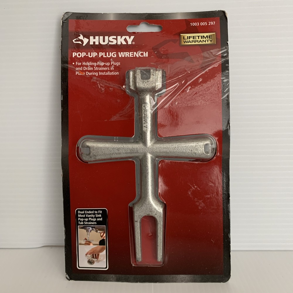Husky Pop-Up Plug Wrench Drain Holder Tool 1003 005 297 New Open Package