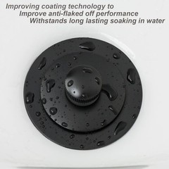 Matte Black Lift & Turn Tub Trim Set with 3 x 0.5 x 3 inches, Matt