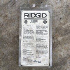 Ridgid 52192 Bevel Set 1/2&Prime;-3/4&Prime; 37-1/2 deg High Speed Bevel Set loc c 503