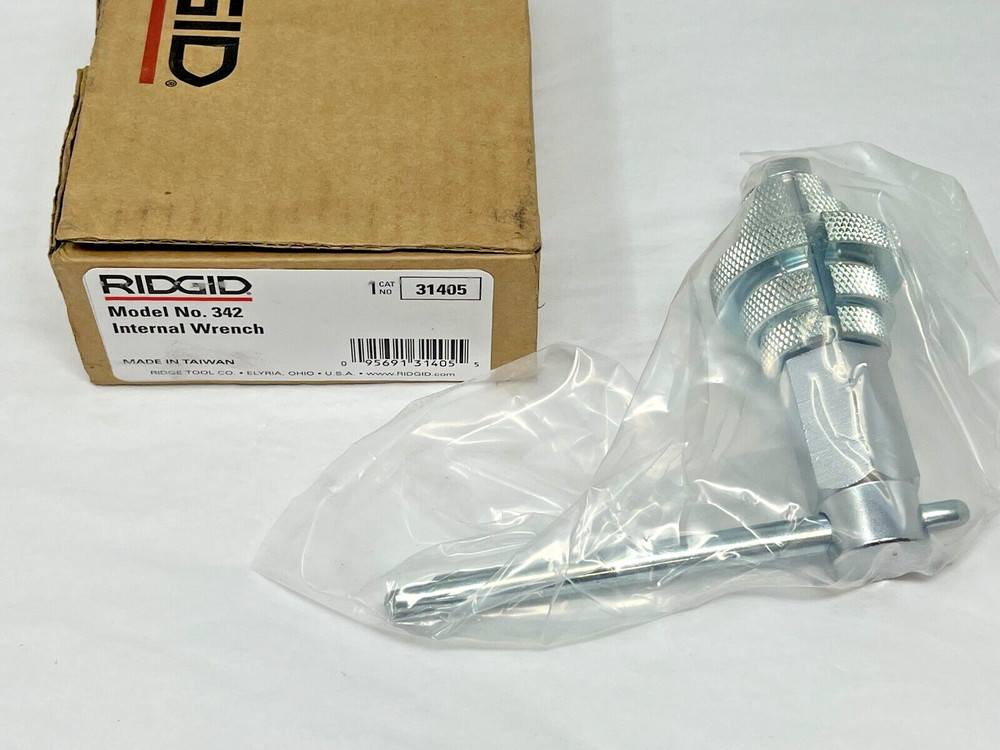 NEW Ridgid 31405 342 Internal Wrench 4 1/2&Prime;, 1&Prime; &ndash; 2&Prime; Pipe Capacity, 15/8 lbs