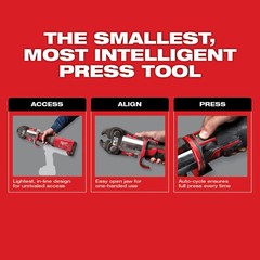 Milwaukee M18 FORCE LOGIC Press Tool with ONE-KEY, 1/2 in-2in. Jaws Kit (6-Jaws)