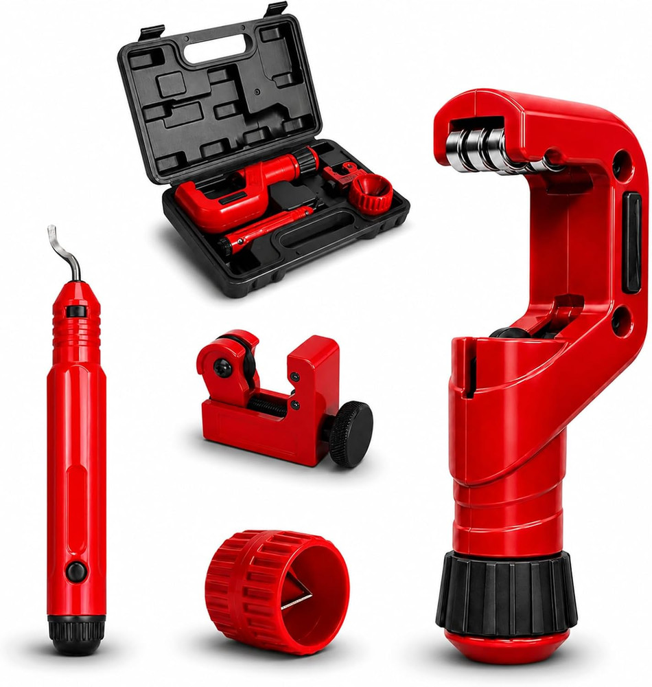 CT-888 Multi-Functional Pipe Cutter Set, Heavy Duty Pipe Cutter Kit with 1/8&Prime;-7/