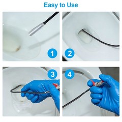 118 Inch Drain Snake Flexible Claw Grabber Tool for Sink Shower Toilet Hair Clog
