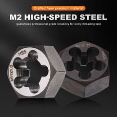 HSS M15 x 1.75 Metric Machine Thread Hex Die Right Hand High Speed Steel
