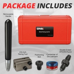 Universal 45 Degree Double Brake Line Flaring Tool Kit 3/16 Inch SAE Hand Held