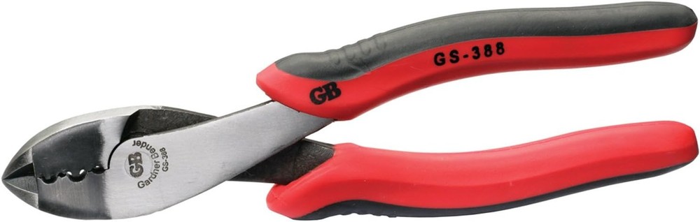 GS-388 Electrical Pliers, Crimper & Cutter, Comfort Grip, Aluminum & Copper Wire