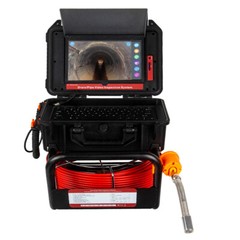 10.1&Prime; Ultra HD Sewer Camera Meter Counter Self-Balancing Monitor 512hz Sonde 50M