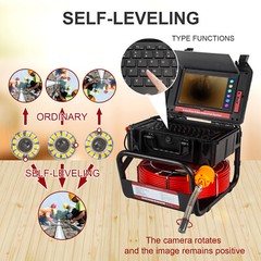 10.1&Prime; Ultra HD Sewer Camera Meter Counter Self-Balancing Monitor 512hz Sonde 30M
