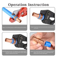 IWISS PEX-1210C PEX Crimp Ring Removal Tool for 1/2-Inch,3/4-Inch,1-Inch F1807
