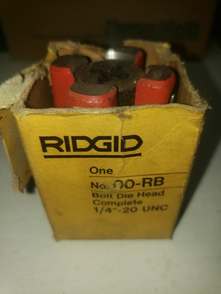 Ridgid No. 00-RB Bolt Die Head Complete 1/4-20 UNC new in box