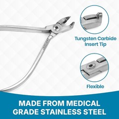 Braces Wire Cutter Orthodontic with Built-in Safety Hold | Distal End Cutter Ort