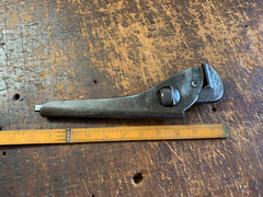 Vintage TTT True Temper/Bodmann 10&Prime; Roll Grip Pipe Wrench . Made in Germany Rare