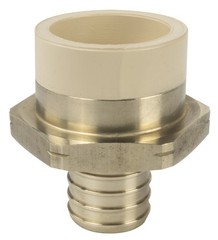 SIOUX CHIEF 645XGC3 Coupling 3/4&Prime; CPVC X 3/4&Prime; PEX No-Lead Connection