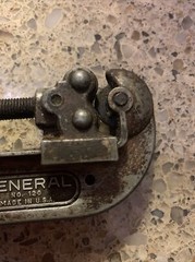 Vintage General Tools No. 120 Tubing & Conduit Pipe Cutter MADE IN USA.