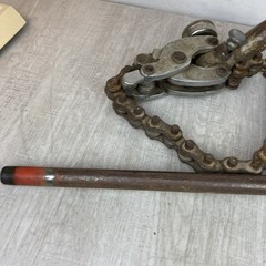 Ridgid No 206 1-1/2&Prime; to 6&Prime; Ratcheting Chain Soil Pipe Cutter Parts Only