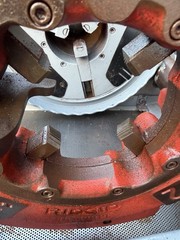 Ridgid 1224 Pipe Threading Machine 1-2 To 4&rdquo; Pipe Self Oiling Self Opening Great