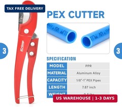 iCrimp ICP-1234AH PEX Crimping Tool Kit &ndash; 1/2-in & 3/4-in Copper Crimp Rings, Du