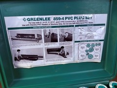 Greenlee 859-4 PVC Plug Set for 2 in. to 4 in. for PVC Conduit Pipe Bender