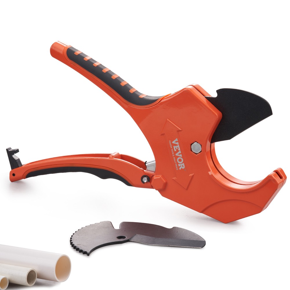 VEVOR 2-1/2&Prime; 63mm PVC Pipe Cutter Ratcheting Pipe Cutter PEX PVC Plastic Hose