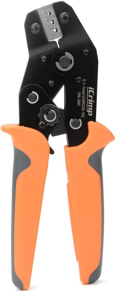 iCrimp SN-28B Dupont Crimping Tool for JST & Molex-Style, AWG 28-18 | Ratcheting