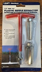 Orbit Sprinkler System 1/2&Prime; and 3/4&Prime; Plastic Nipple Extractor