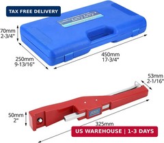QWORK Tube Bender Kit 1/4-7/8 in &ndash; For Soft Copper & Aluminum Pipes in HVAC, Ref