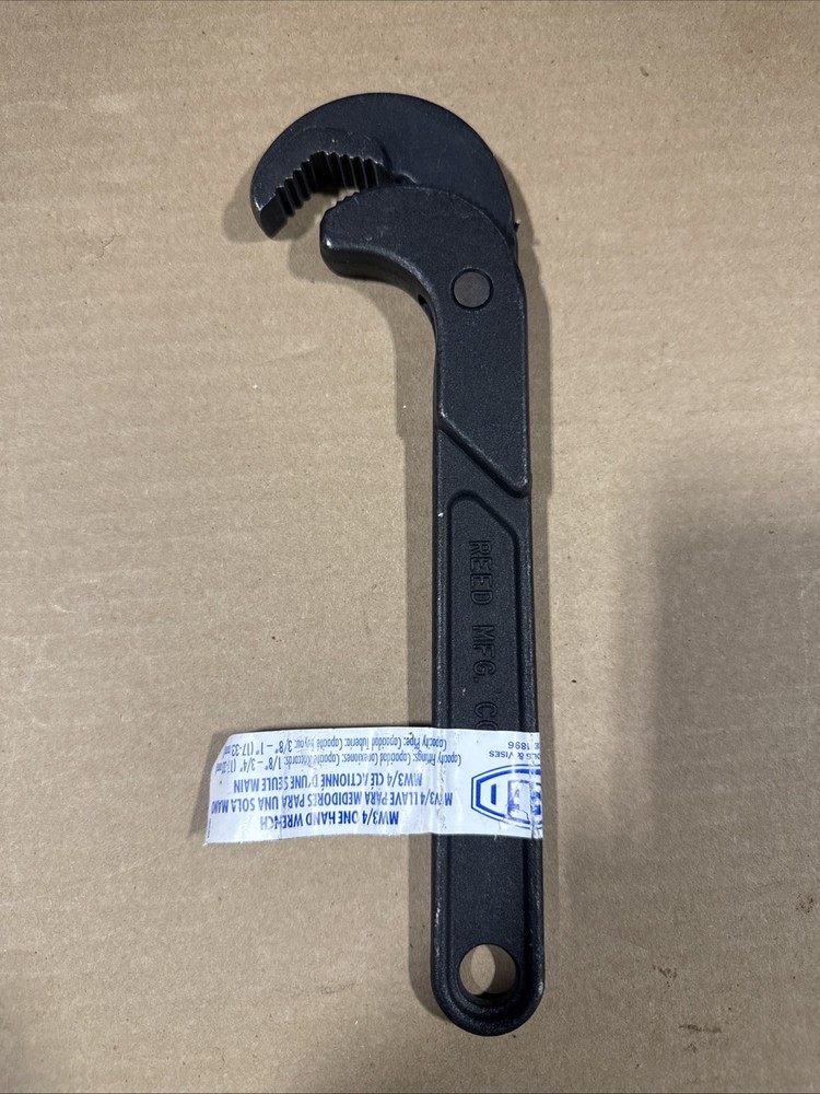 Reed Tool MW3/4 One Hand Wrench 1/8&rdquo; &ndash; 3/4&rdquo; Spring Loaded USA NEW