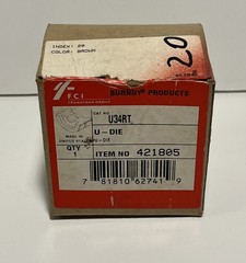 Burndy U34RT Type U Crimping Die Brown Index 20 Item # 421805 NEW