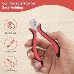 5-Pack End Cutting Pliers 4 Inch, Spring Loaded End Cutters for Jewelry Making,
