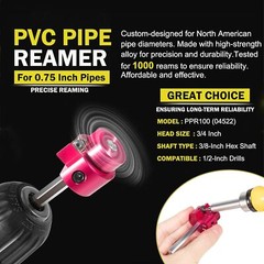 Tool 04521 PPR75 3/4 Inch Clean Ream Extreme Plastic Pipe Fitting Reamer