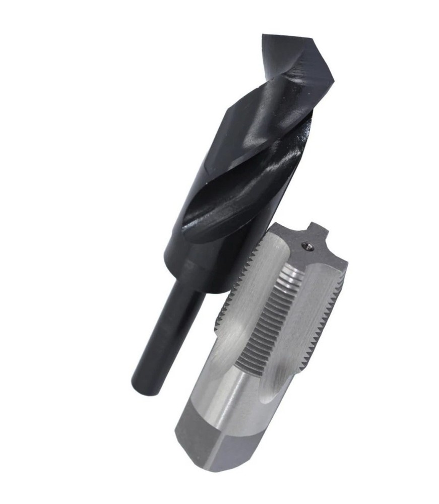 Drill America POU1NPTW/DRILL 1&Prime; Carbon Steel NPT Pipe Tap & 1-5/32&Prime; Drill Bit