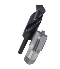 Drill America POU1NPTW/DRILL 1&Prime; Carbon Steel NPT Pipe Tap & 1-5/32&Prime; Drill Bit
