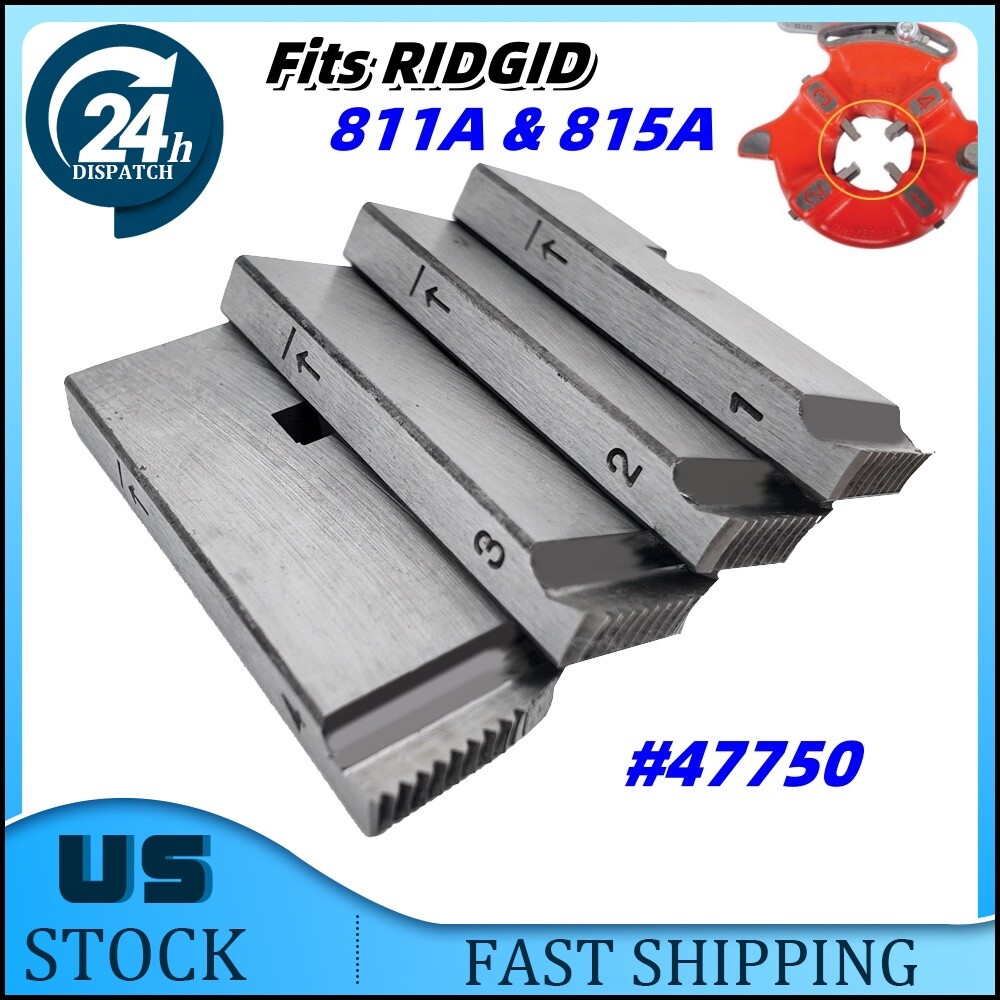 US For Ridgid 811A and 815A 1in-2in Alloy Steel Pipe Threading Dies NPT #47750