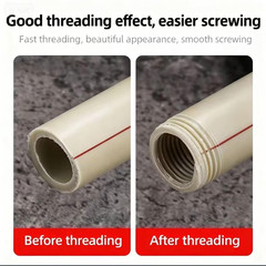 2-Pack Dual-Function Pipe Threading Tool &ndash; Internal & External Thread Cutter&hellip;