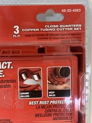 NEW Milwaukee 48-22-4263 3 Piece Close Quarters Tubing Cutter Set
