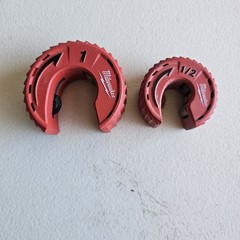 Milwaukee Close Quarters Tubing Cutters 1&Prime; & 1/2&Prime; USED