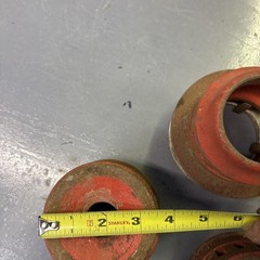 4x, PIPE THREADERS 3x RIDGID [12-R 3/8&rdquo;, 00R 3/4&Prime;, 00R 1/2&Prime;] 1x TOLEDO 12-1/8