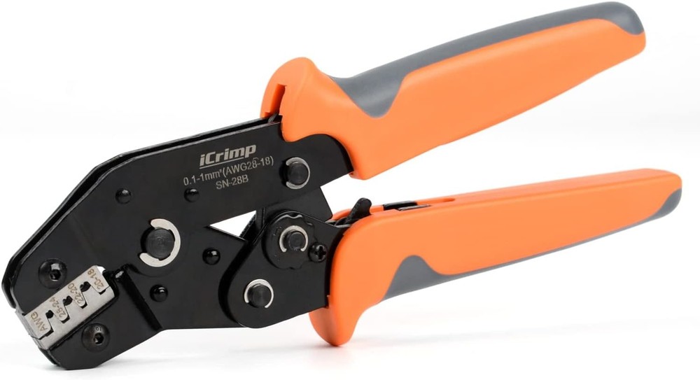 IWISS iCrimp SN-28B Crimping Tool for Dupont, JST XH VH Connectors, AWG 18-28