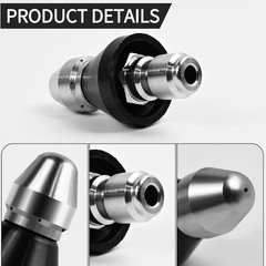 Sewer Jetter Nozzle,Stainless Steel,Drain Augers, Sewer Pipe Dredging