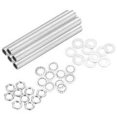 MECCANIXITY 35Pcs 3.7&Prime; Lamp Pipe Kit with Nuts Washers 1/8IP 3.7&Prime;x1/8IP