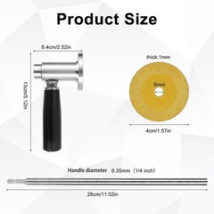 PVC Pipe Inside Cutter with Diamond Grit Wheel & Handle, Stainless Steel Inte&hellip;