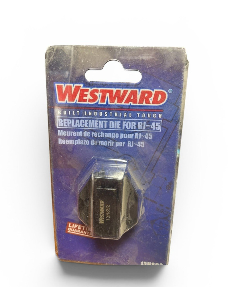Westward 13H892 Replacement Die for RJ-45 8P8C Modular Crimping Tool NOS