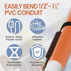 200W PVC Conduit Heater &ndash; Temp Controlled &frac12;&rdquo;-1&frac12;&rdquo;&ndash;30% Off &ndash; Limited!